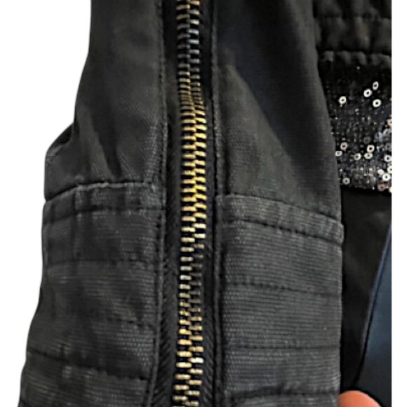 Blanc Noir Waxed Cotton Motorcycle Jacket | Size M - Picture 10 of 16